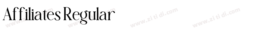 Affiliates Regular字体转换 Affiliates Regular字体转换